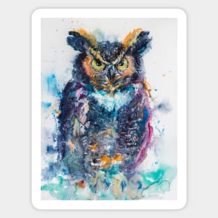 Great horned owl Sticker